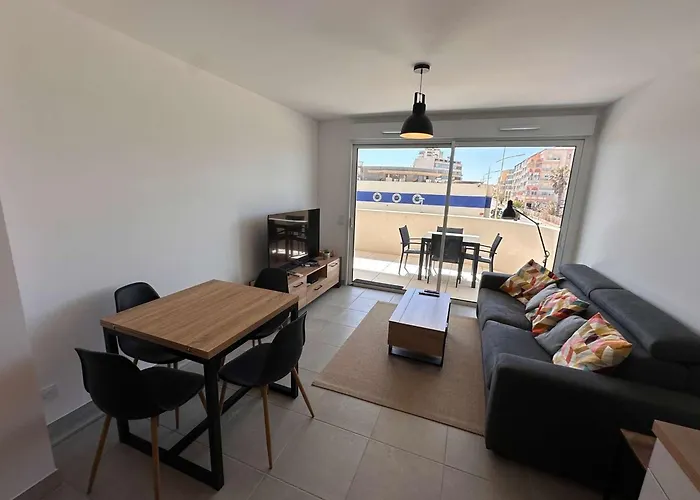 Apartamento Superbe T2 Avec Grande Terrasse Et Parking, Proche - Fr-1-701-73 Valras-Plage